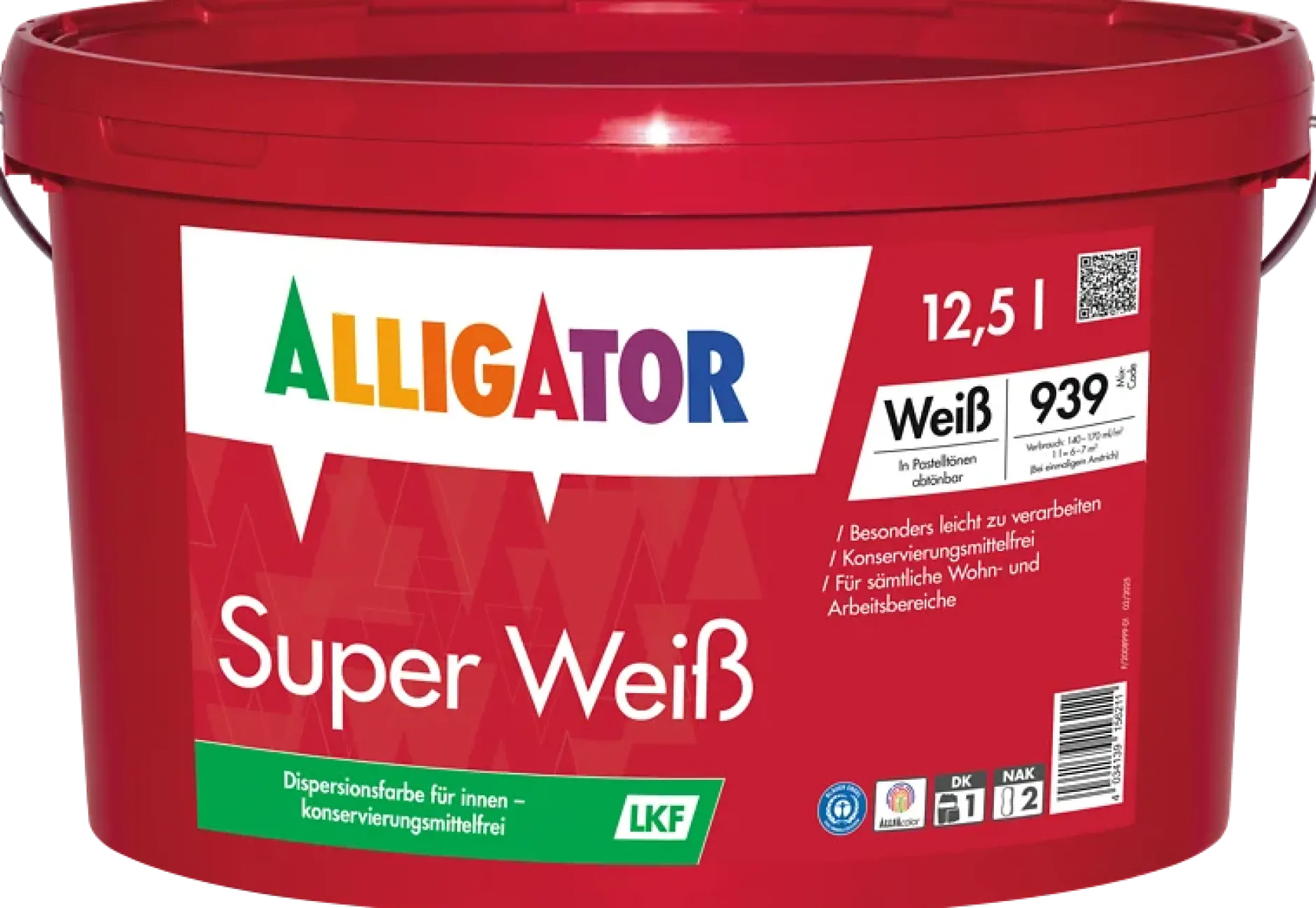 Alligator Super Weiß LEF weiß 12,5 l