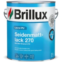 Brillux Lacryl-PU Seidenmattlack 270 weiß 3 l