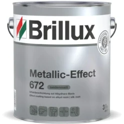 Brillux Metallic-Effect 672 DB 701 Silbergrau 3 l