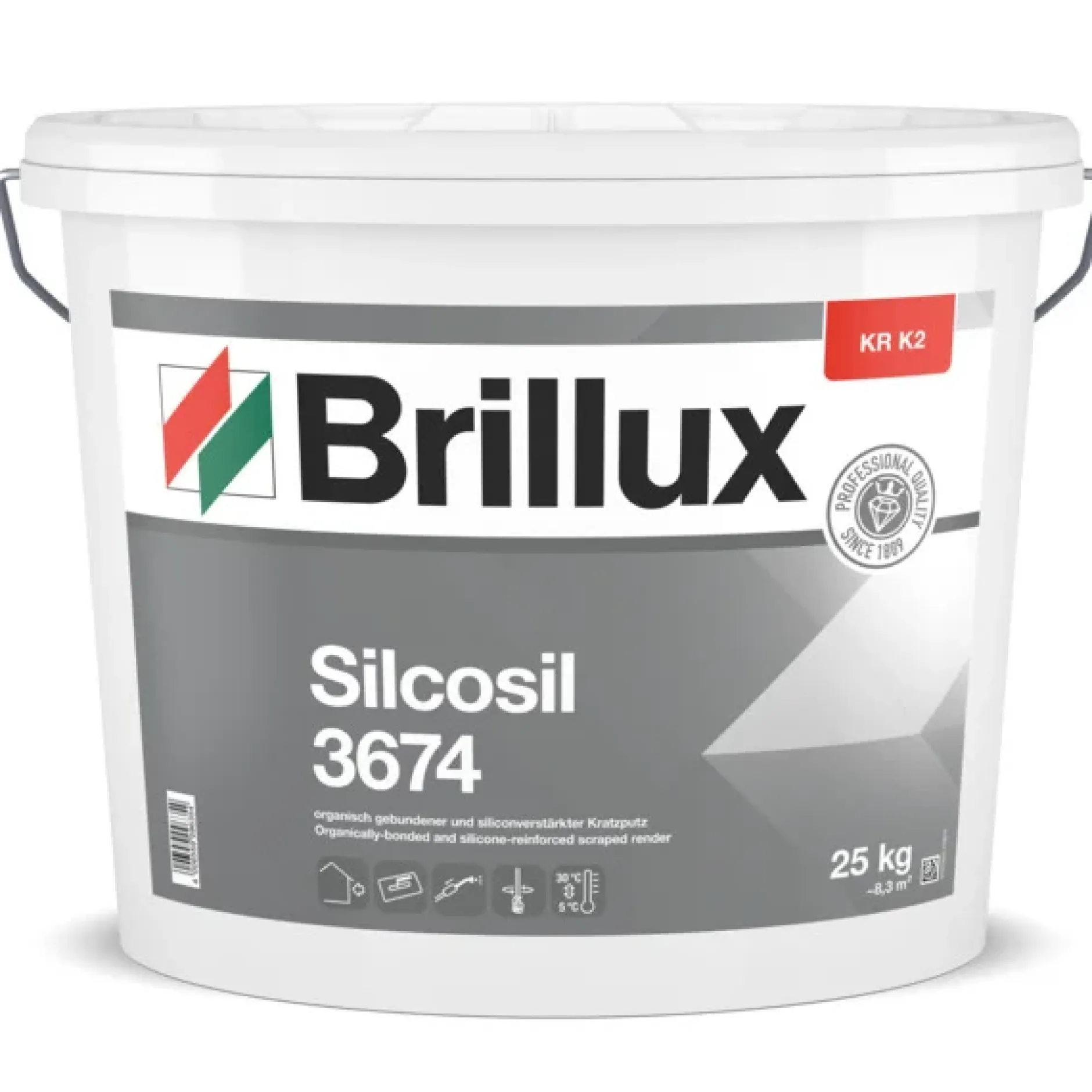Brillux Silcosil KR K2 3674 weiß 25 kg