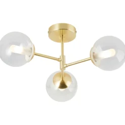 Deckenleuchte Henri - Glas Gold