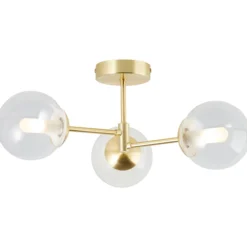 Deckenleuchte Henri - Glas Gold