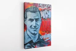 FCK Maltag-Graffiti Fritz Walter „Ehre, wem Ehre gebührt“ Leinwand 90x60cm