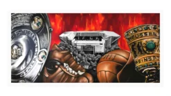FCK Maltag-Graffiti Fritz-Walter-Stadion „Old School“ Leinwand 120x55cm