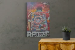FCK Maltag-Graffiti Westkurve „Geh mer nuff“ Leinwand 90x60cm
