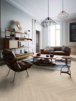 Fischgrät-Vinyl Gerflor Virtuo 55 Rigid Acoustic Blomma Light 39041464