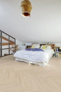Fischgrät-Vinyl Gerflor Virtuo 55 Rigid Acoustic Blomma Light 39041464