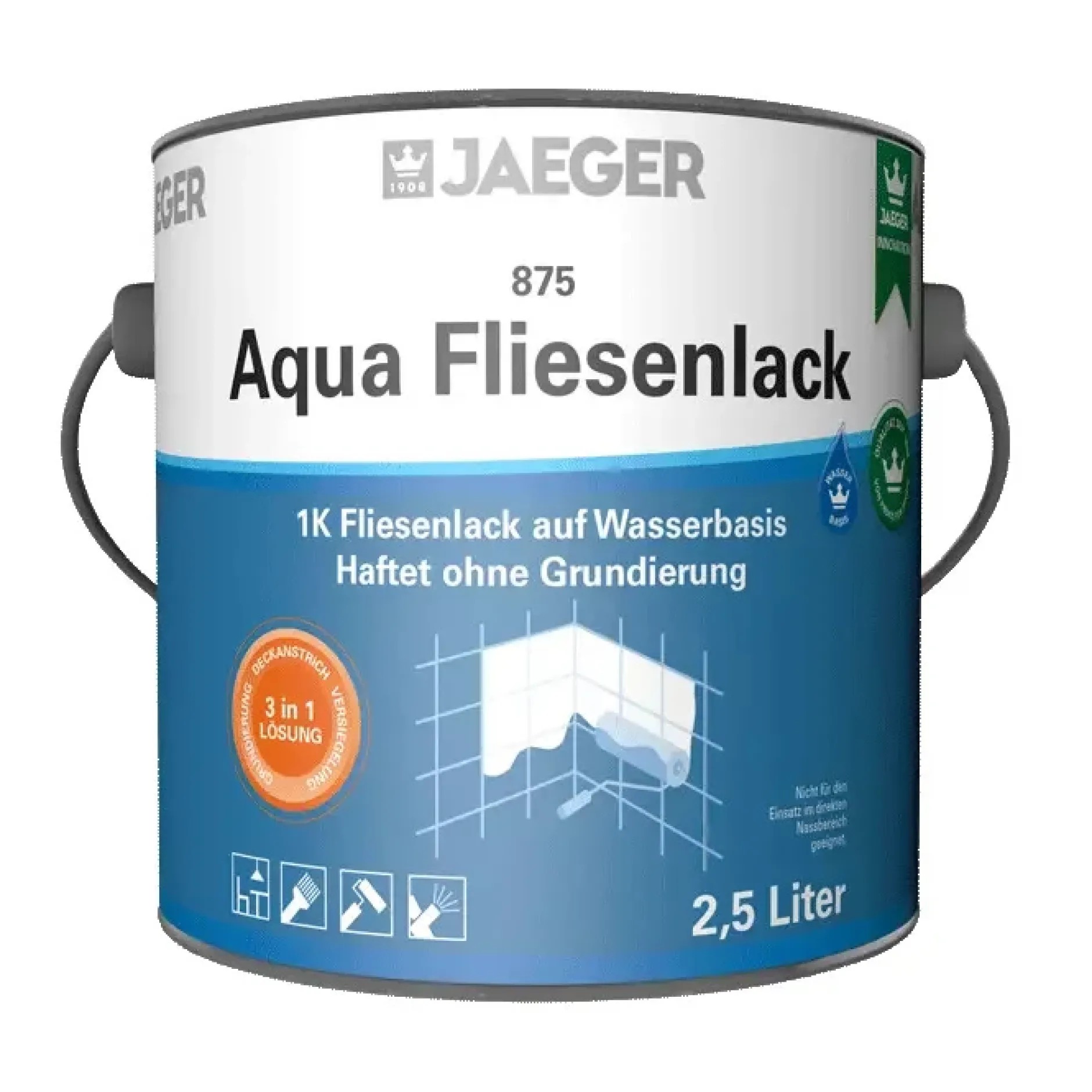 Jaeger Aqua Fliesenlack Cotone - Sandbeige 750 ml