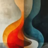 Leinwand Abstract Areas 40 x 50 cm