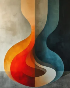 Leinwand Abstract Areas 40 x 50 cm