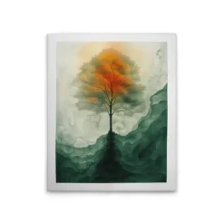 Leinwand Aquarell Tree 40 x 50 cm