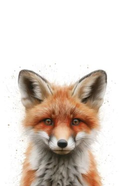 Leinwand Baby Fox 30 x 45 cm