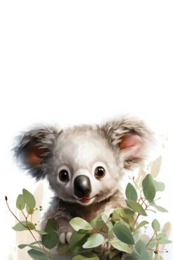 Leinwand Baby Koala 30 x 45 cm