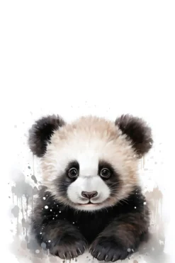 Leinwand Baby Panda 30 x 45 cm
