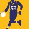 Leinwand Basketball 30 x 45 cm
