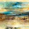 Leinwandbild Abstrakt, blau, 70x50 cm DD123072