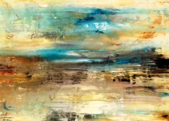 Leinwandbild Abstrakt, blau, 70x50 cm DD123072