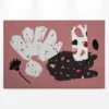 Leinwandbild Abstrakte Formen, rosa, 90x60 cm DD120449
