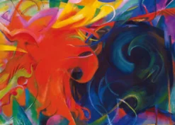 Leinwandbild Abstraktion, rot, 70x50 cm DD123061