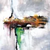 Leinwandbild Abstraktion, weiß, 50x50 cm DD123311