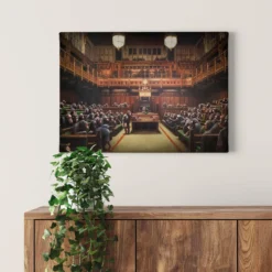 Leinwandbild Affenschwarm, braun, 70x50 cm DD123081