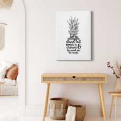 Leinwandbild Ananas, weiß, 50x70 cm DD123143