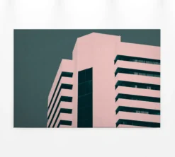 Leinwandbild Architektur, rosa, 90x60 cm DD120431