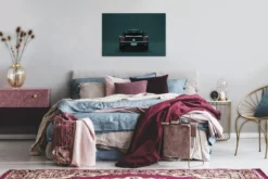 Leinwandbild Auto, schwarz, 90x60 cm DD120413
