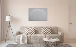Leinwandbild Baum, grau, 90x60 cm DD120408
