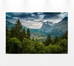 Leinwandbild Berglandschaft, 90x60 cm DD120301