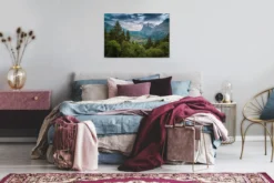 Leinwandbild Berglandschaft, 90x60 cm DD120301