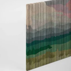 Leinwandbild Berglandschaft, grün, 90x60 cm DD120459