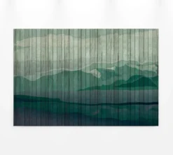 Leinwandbild Berglandschaft, türkis, 90x60 cm DD120460