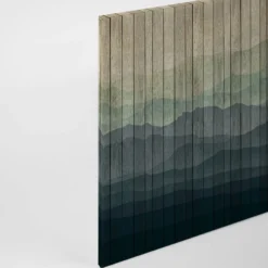 Leinwandbild Berglandschaft, dunkelblau, 90x60 cm DD120458