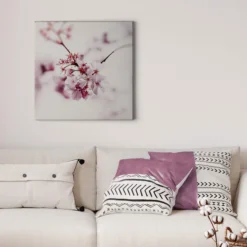 Leinwandbild Blüten, weiß, 50x50 cm DD123258