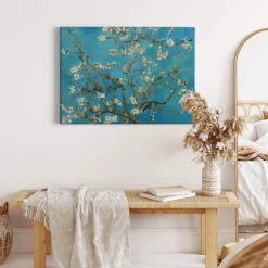 Leinwandbild Blütenzweige, blau, 70x50 cm DD123064