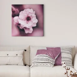 Leinwandbild Blüte, rosa, 50x50 cm DD123257