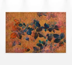 Leinwandbild Blätter, orange, 90x60 cm DD120482