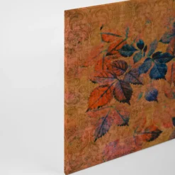 Leinwandbild Blätter, orange, 90x60 cm DD120482
