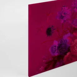 Leinwandbild Blumenbouquet, magenta, 90x60 cm DD120395