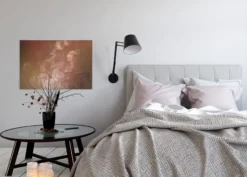 Leinwandbild Blumen, braun, 90x60 cm DD120492