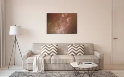 Leinwandbild Blumen, braun, 90x60 cm DD120492