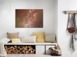 Leinwandbild Blumen, braun, 90x60 cm DD120492