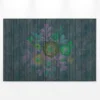 Leinwandbild Blumen, dunkelblau, 90x60 cm DD120436