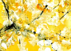 Leinwandbild Blumen, gelb, 70x50 cm DD123069