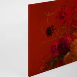 Leinwandbild Blumen, orange, 90x60 cm DD120394