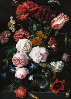 Leinwandbild Blumen, schwarz, 50x70 cm DD123151