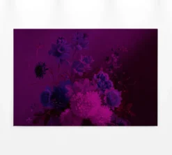 Leinwandbild Blumen, violett, 90x60 cm DD120396