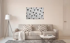 Leinwandbild Blumen, weiß, 90x60 cm DD120447
