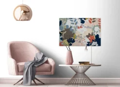 Leinwandbild Botanik, beige, 90x60 cm DD120486
